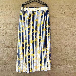 Vintage Marissa Christina Pleated Nautical Skirt